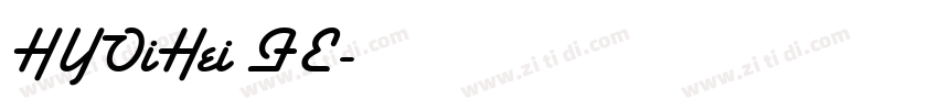 HYOiHei FE字体转换